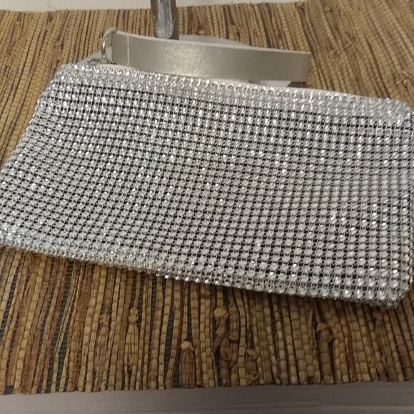 NWOT Sparkling Metallic Wristlet Clutch 5.75" x 5.75" ✨ - Picture 2 of 6
